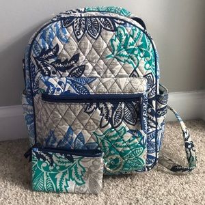 Vera Bradley mini backpack and matching ID case!!